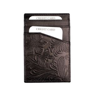 Flower Adele Leather Credit Card Wallet by A. Eriksson