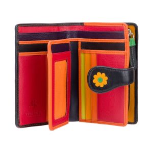 Visconti Ladies Leather Wallet Daisy Applique 