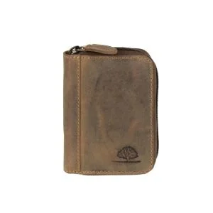 Greenburry Vintage Zip Card Wallet with RFID Protection