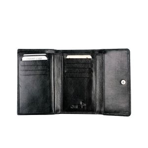 Flower Aida Leather Wallet with Floral Embossment